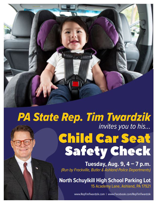 Twardzik Hosts Child Car Seat Safety Check on Aug. 9